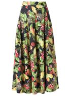 Isolda Printed Midi Skirt, Women's, Size: 38, Cotton