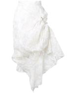 Act N&deg;1 Ruched Safety Pin Skirt - White
