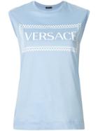 Versace Logo Tank - Blue