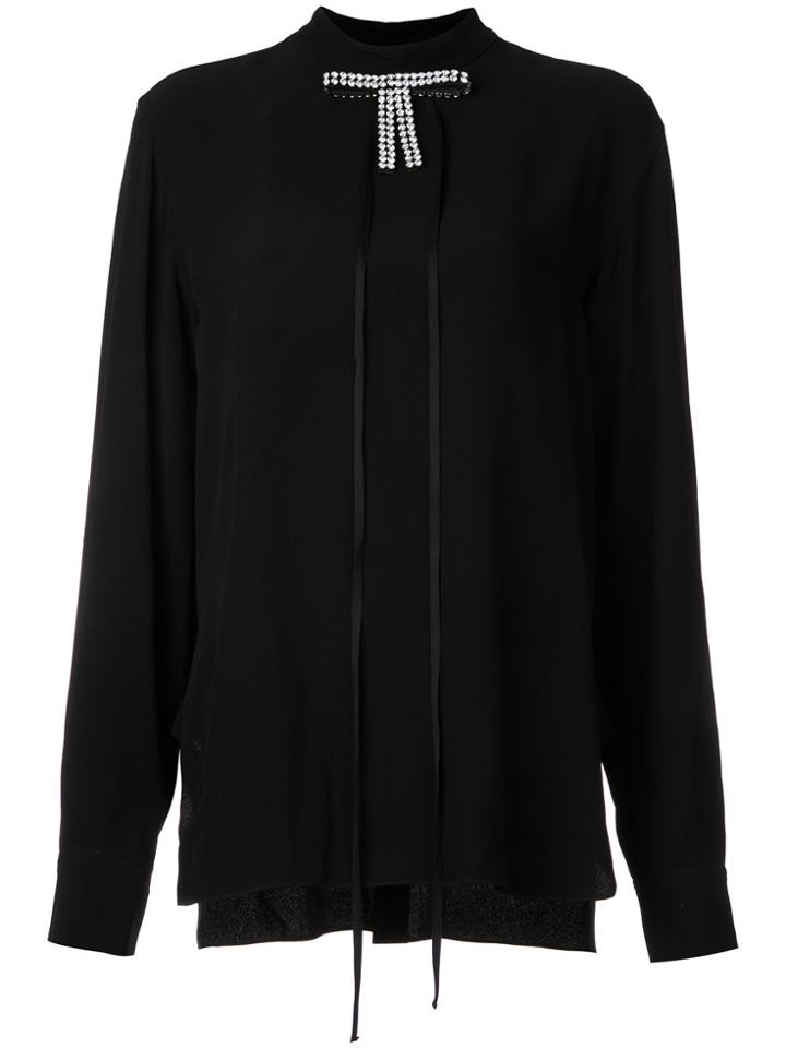 Marni Mandarin Collar Blouse - Black