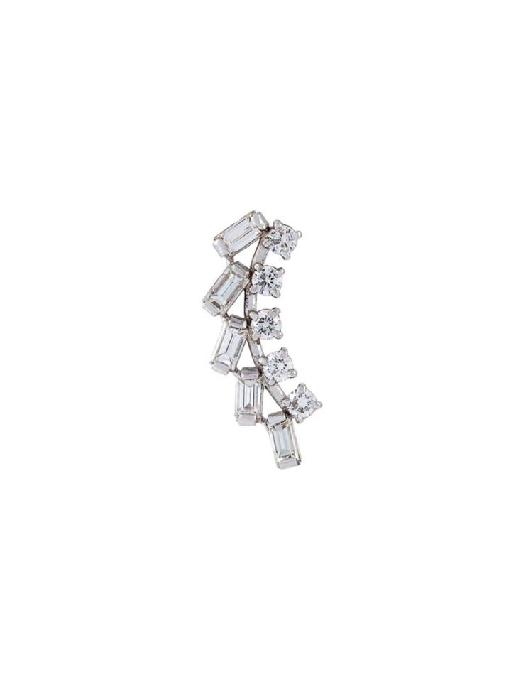 Yvonne Léon Diamond Stud Earring, Women's, Metallic