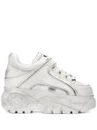 Buffalo Ridged Sole Sneakers - White