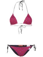 Missoni Crochet Halterneck Bikini - Pink & Purple