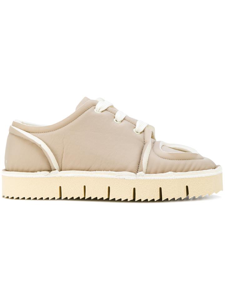 Marni Padded Lace-up Sneakers - Nude & Neutrals