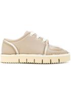 Marni Padded Lace-up Sneakers - Nude & Neutrals