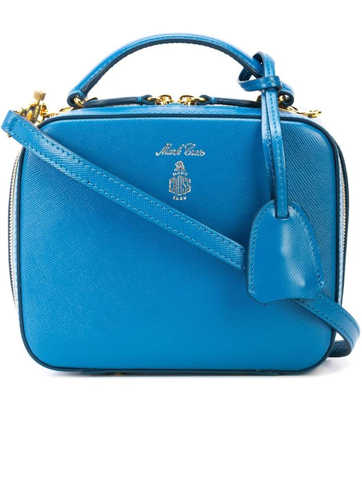 Mark Cross Baby Laura Crossbody Bag - Blue
