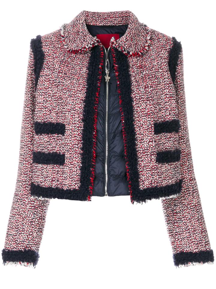 Moncler Gamme Rouge Aberdeen Cropped Jacket - Red