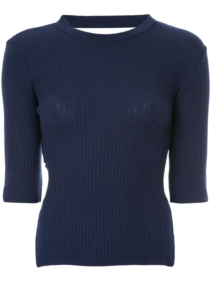 Aeron Open Back Jumper - Blue