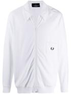 Fred Perry Towelling Track Jacket - White