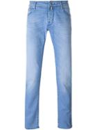 Jacob Cohen Slim-fit Jeans, Men's, Size: 33, Blue, Cotton/polyester/spandex/elastane
