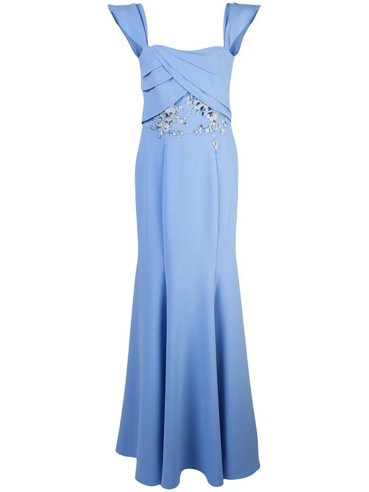 Marchesa Notte Full Length Dress - Blue