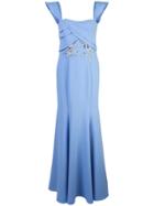 Marchesa Notte Full Length Dress - Blue
