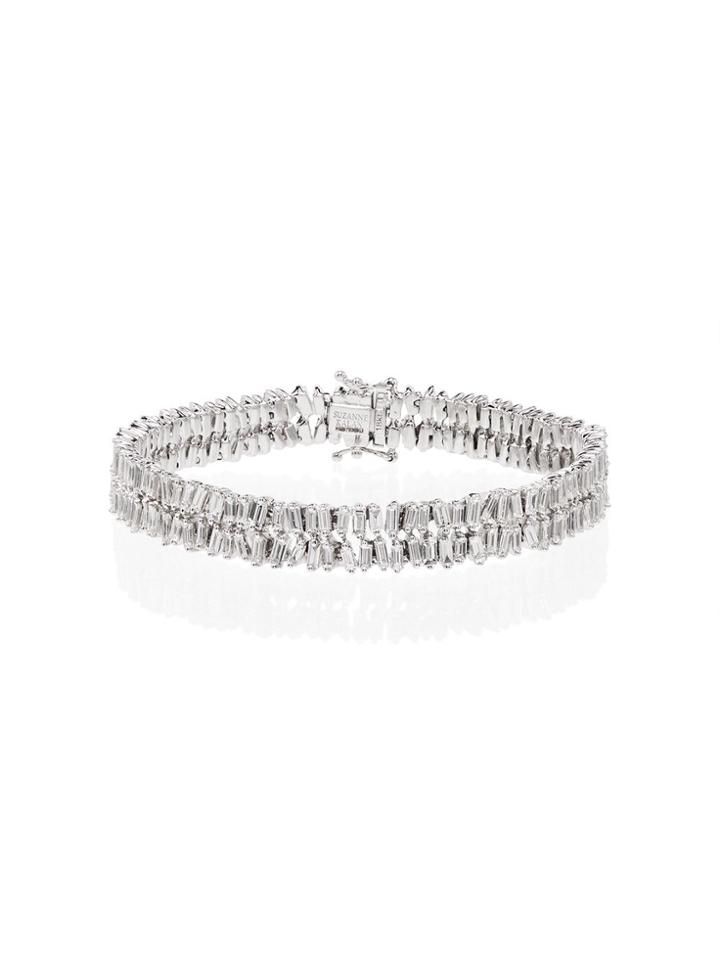 Suzanne Kalan 18kt White Gold Firework Diamond Bracelet