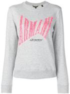 Armani Exchange Sequin Logo Sweatshirt - Grey