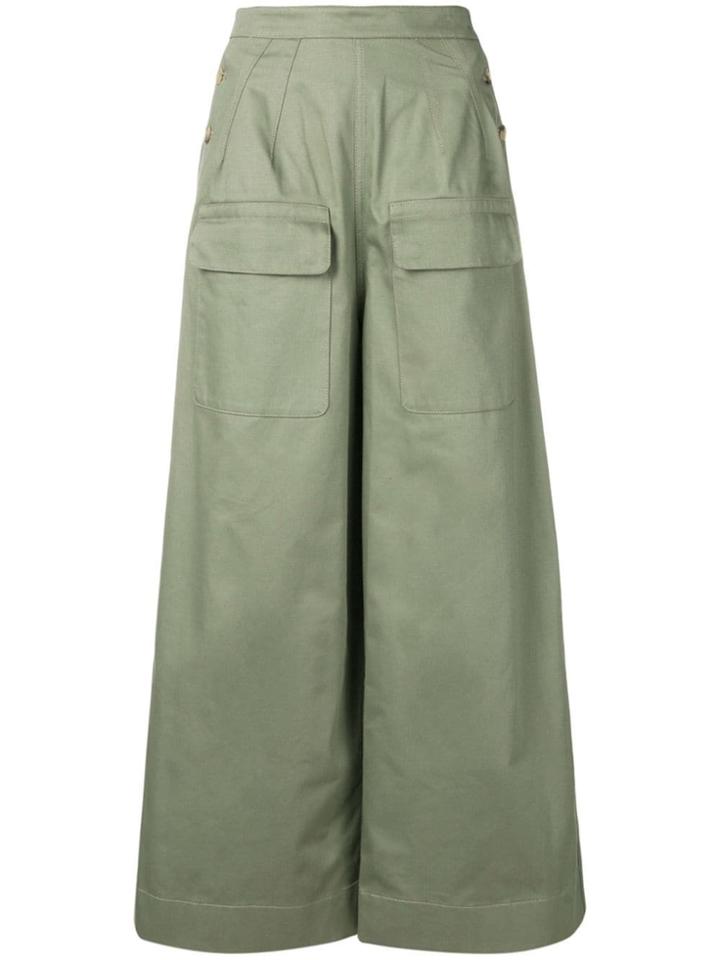 Golden Goose Deluxe Brand Wide Leg Trousers - Green