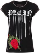 Philipp Plein Shiny Rose T-shirt - Black