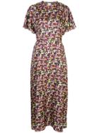 Jonathan Cohen Floral Flared Midi Dress - Multicolour