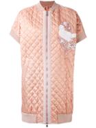 No21 - Quilted Zip Coat - Women - Cotton/polyester/viscose - 42, Nude/neutrals, Cotton/polyester/viscose