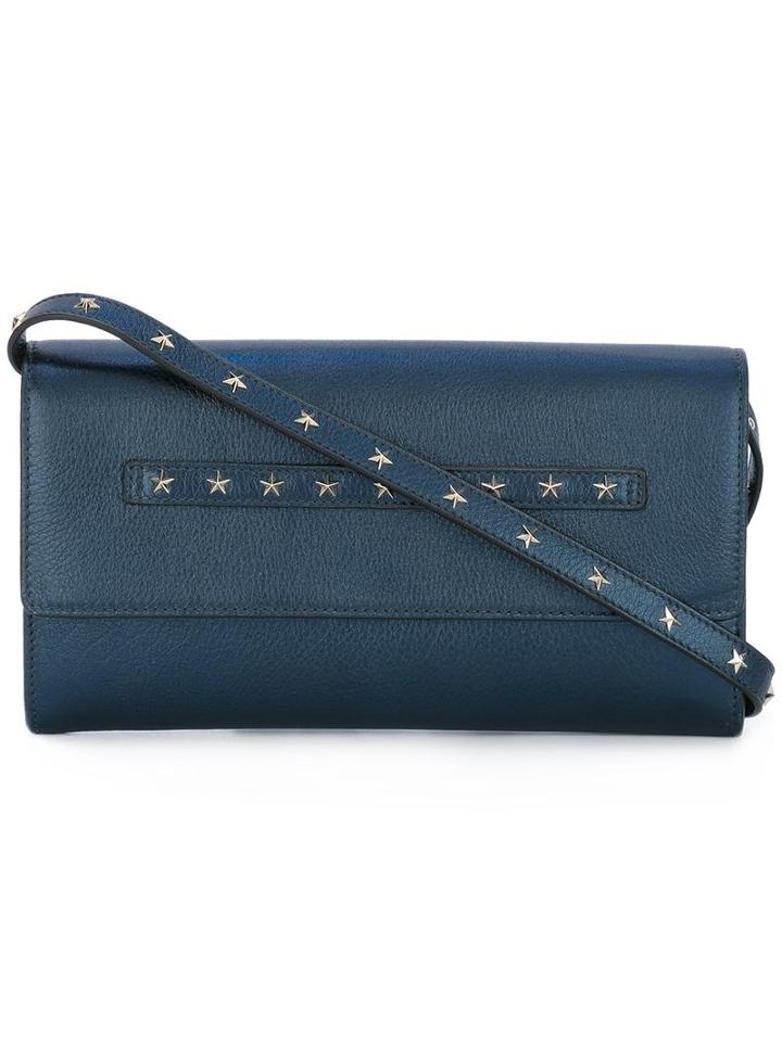Red Valentino Star Studded Shoulder Bag, Women's, Blue, Leather