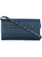 Red Valentino Star Studded Shoulder Bag, Women's, Blue, Leather