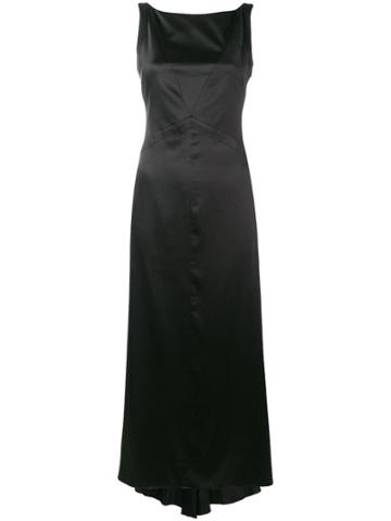 Karl Lagerfeld Fluted Ribbon Dress - Black