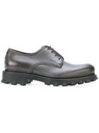 Salvatore Ferragamo Plain-toe Derby Shoes - Grey