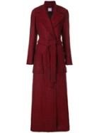 Ultràchic Long Length Robe Coat - Red