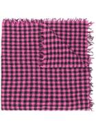 Faliero Sarti Checked Print Scarf - Pink