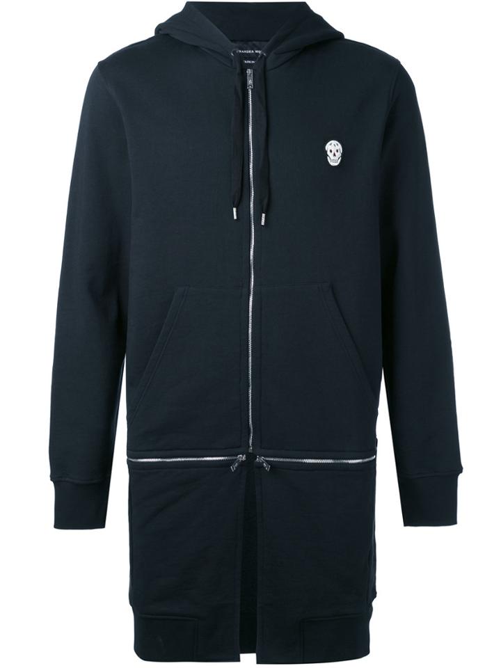 Alexander Mcqueen Skull Patch Hoodie - Black