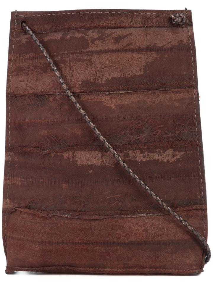 B May Striped Phone Pouch - Brown
