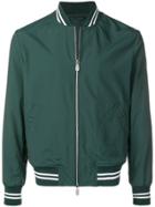 Eleventy Zipped Bomber Jacket - Green