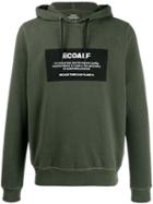 Ecoalf Logo Print Hoodie - Green