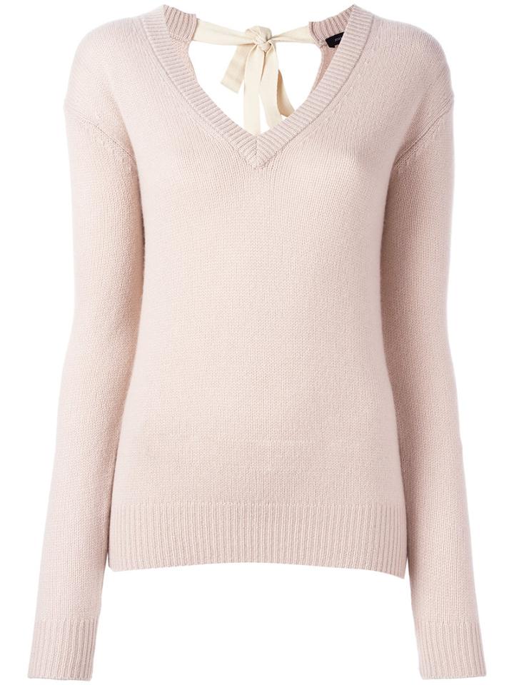 Joseph V-neck Jumper, Women's, Size: Xs, Pink/purple, Cashmere