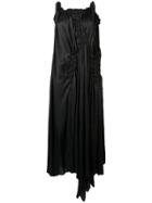 Ann Demeulemeester Ruched Drape Dress - Black