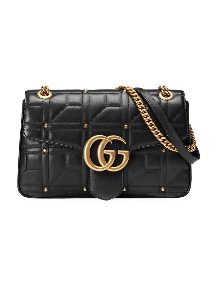 Gucci - Gg Marmont Matelassé Shoulder Bag - Women - Leather/metal/microfibre - One Size, Women's, Black, Leather/metal/microfibre