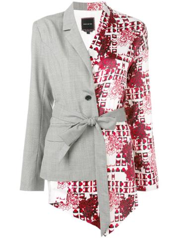 Snow Xue Gao Patchwork Blazer - Grey