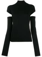 Romeo Gigli Pre-owned 1990s Cut-out Detail Jumper - Black