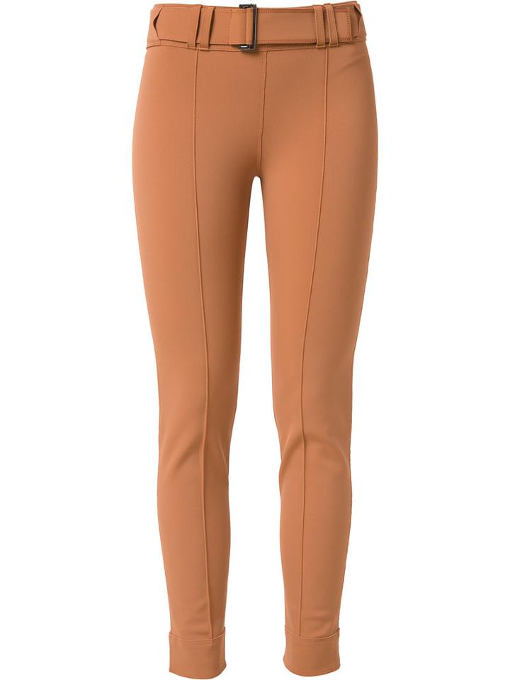 Gloria Coelho - Belted Leggins - Women - Elastodiene/polyamide - Gg, Brown, Elastodiene/polyamide