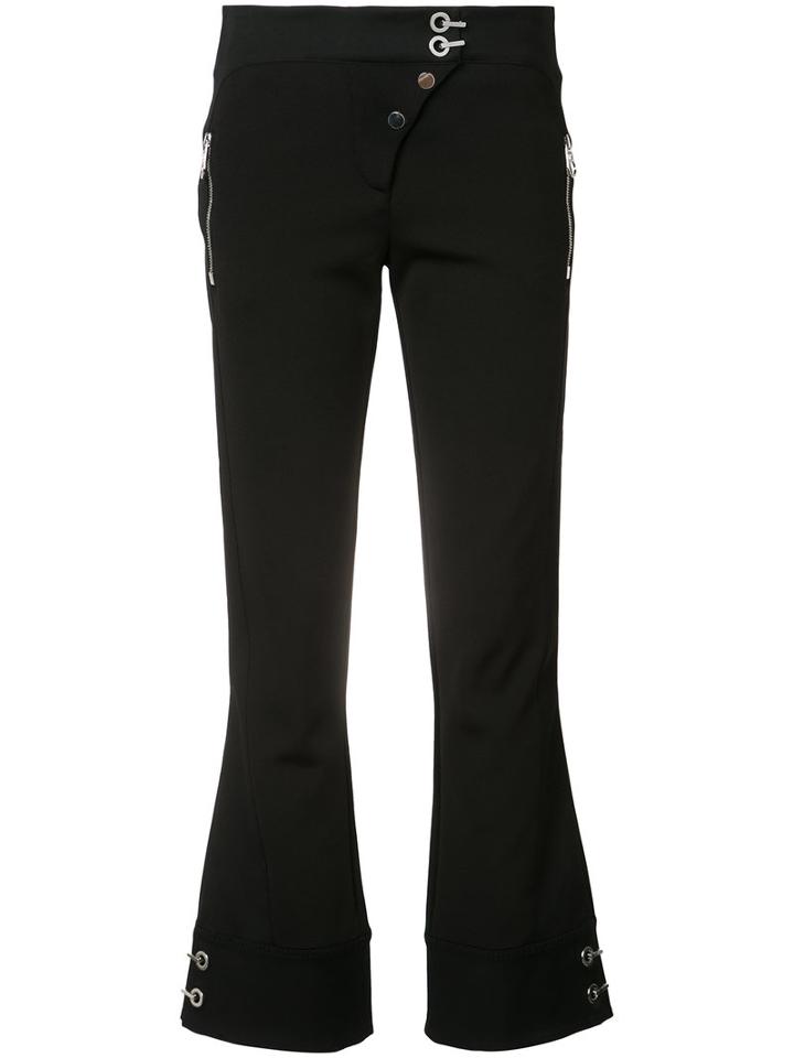 Versace - Cropped Trousers - Women - Polyamide/spandex/elastane/viscose - 40, Black, Polyamide/spandex/elastane/viscose