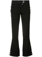 Versace - Cropped Trousers - Women - Polyamide/spandex/elastane/viscose - 40, Black, Polyamide/spandex/elastane/viscose