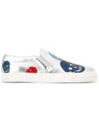 Alexander Mcqueen Skull Motif Slip-on Sneakers