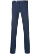 Entre Amis Skinny Tailored Trousers - Blue