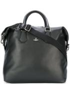 Vivienne Westwood Large Tote Bag, Men's, Black, Leather