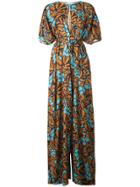 Tome Floral Print Maxi Dress - Blue