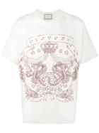 Gucci - Oversized Greek Print T-shirt - Men - Cotton - M, Nude/neutrals, Cotton
