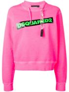 Dsquared2 Logo Print Chain Sweatshirt - Pink