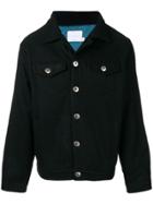 The Silted Company Logo Print Buttoned Jacket - Black