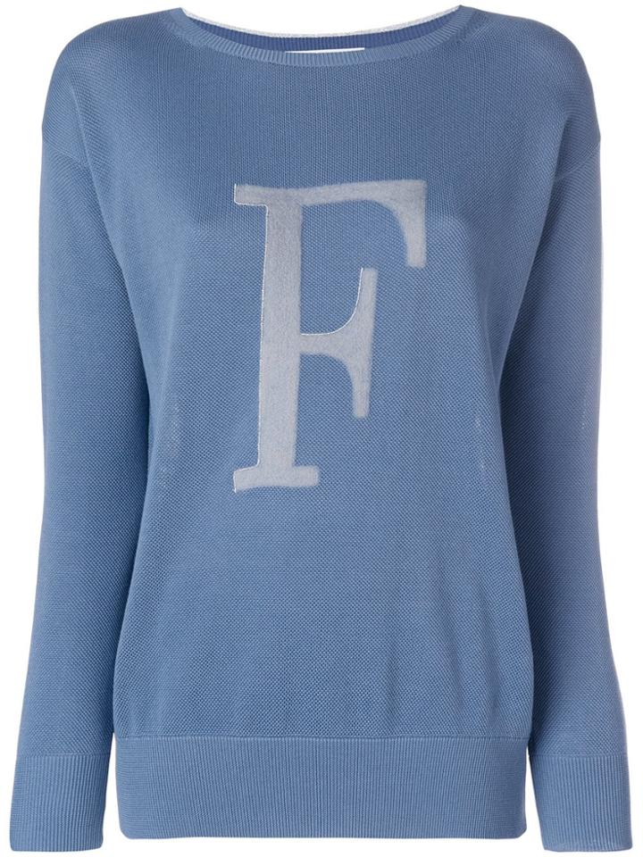 Fabiana Filippi Monogram Sweater - Blue