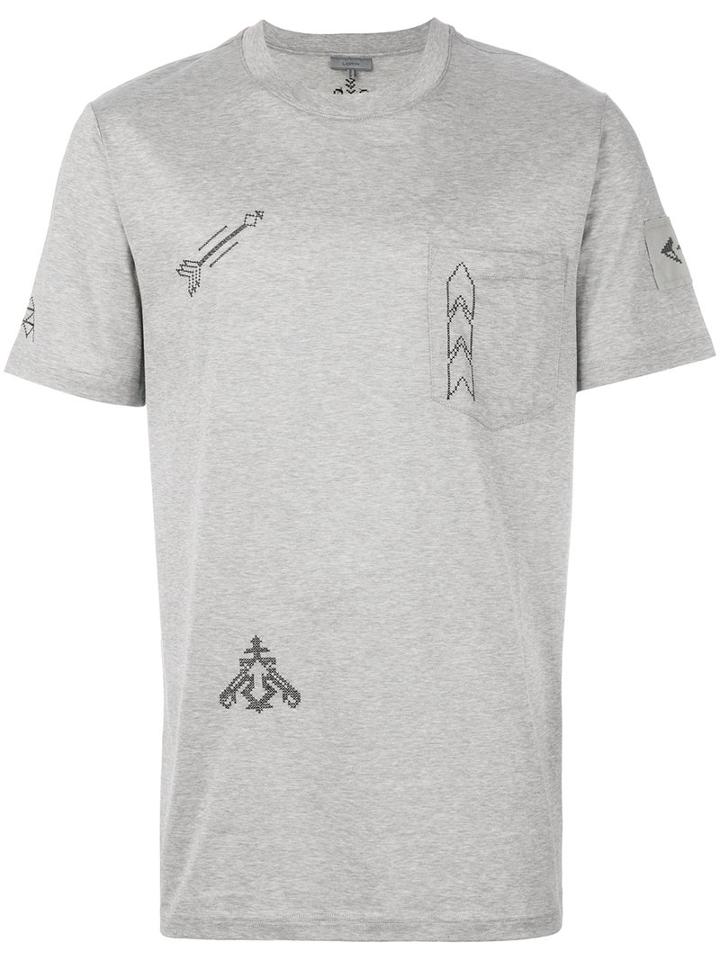 Lanvin - Arrow T-shirt - Men - Cotton - M, Grey, Cotton