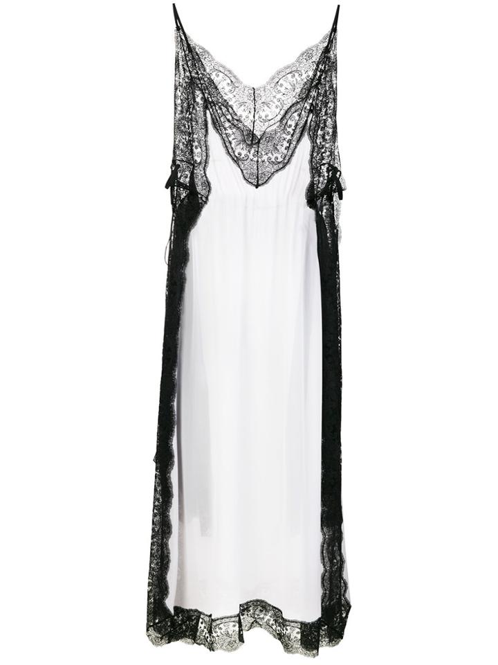 Christopher Kane Lace Trim Cami Dress - White